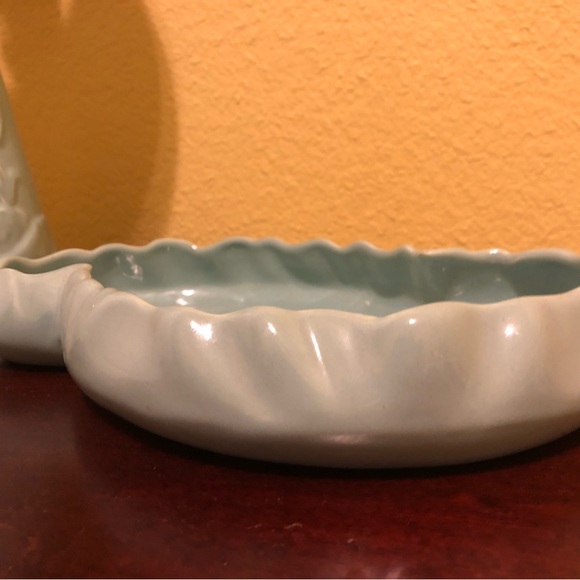 Vintage 1930’S Haeger Cloud Dish Sea-foam Green - Picture 2 of 4